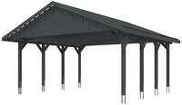 Skan Holz Wallgau - Satteldach Doppelcarport Breite 620 cm Gr. 1 - 620 x 600 cm