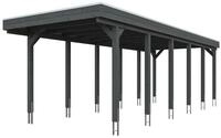 Skan Holz Friesland - Flachdach Einzelcarport Profil - Breite 314 cm Nadelholz...