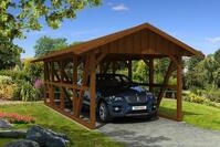 Skan Holz Schwarzwald Einzel 424x772cm Dachschalung nussbaum inkl.Abstellraum