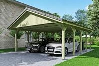 Skan Holz Wallgau - Satteldach Doppelcarport Breite 620 cm Gr. 0,5 - 620 x 500...