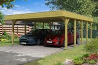 Skan Holz Friesland Doppelcarport - Breite 557 cm Nadelholz-Gr. 2 - 557 x 708...
