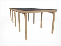 Weka Einzelcarport 617 Stahldach Einzelcarport 617 Gr. 3 (322 x 802 cm)...