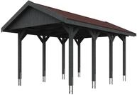 Skan Holz Wallgau - Satteldach Einzelcarport Breite 380 cm Gr. 1 - 380 x 600 cm