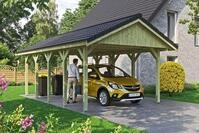 Skan Holz Wallgau - Satteldach Einzelcarport Breite 430 cm Gr. 0,5 - 430 x 500...