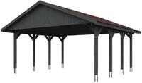Skan Holz Wallgau - Satteldach Doppelcarport Breite 620 cm Gr. 1 - 620 x 600 cm