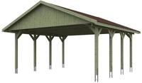Skan Holz Wallgau - Satteldach Doppelcarport Breite 620 cm Gr. 1 - 620 x 600 cm