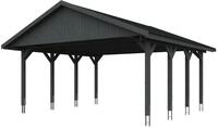 Skan Holz Wallgau - Satteldach Doppelcarport Breite 620 cm Gr. 1 - 620 x 600 cm