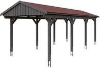 Skan Holz Fichtelberg - Satteldach Einzelcarport Breite 317 cm Gr. 2 - 317 x...