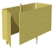 Skan Holz Abstellraum C3 f&uuml;r Carports - Profilschalung-farblich unbehandelt