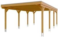 Skan Holz Grunewald - Flachdach Carport aus Leimholz Breite 427 cm Gr. 2 - 427 x 796