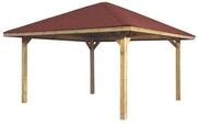 Weka Gartenoase 651 A - Sparset inkl. Schindeln 480 x 480 cm