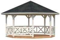 Palmako Pavillon Betty 18,0 m&sup2; naturbelassen