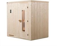 Weka Sauna Halmstad 1 mit Holzt&uuml;r und Fronteinstieg - 68 mm 7,5 kW...