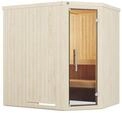 Weka Elementsauna Varberg 1 Trend mit Eckeinstieg & wei&szlig;e Fronten - 68 mm