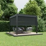Ximax Seitenmarkise f&uuml;r Lamellendach Pergola Shade 300 cm dunkelgrau /...
