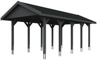 Skan Holz Wallgau - Satteldach Einzelcarport Breite 380 cm Gr. 2 - 380 x 750 cm