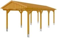 Skan Holz Fichtelberg - Satteldach Einzelcarport Breite 317 cm Gr. 2 - 317 x...