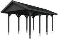 Skan Holz Wallgau - Satteldach Einzelcarport Breite 380 cm Gr. 1 - 380 x 600 cm