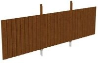 Skan Holz R&uuml;ckwand f&uuml;r Leimholz Doppel- Leimholz Carports - Deckelschalung-Gr. 1