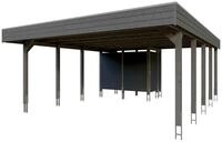 Skan Holz Carport Friesland Hybrid Set 14 557x708 cm inkl. Abstellraum Gr. 2 - B 557
