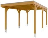 Skan Holz Grunewald - Flachdach Carport aus Leimholz Breite 321 cm Gr. 1 - 321 x 554