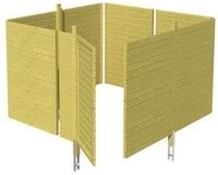Skan Holz Abstellraum C2 f&uuml;r Carports - Profilschalung-farblich unbehandelt