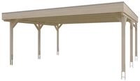 Skan Holz Grunewald - Flachdach Carport aus Leimholz Breite 622 cm Gr. 1 - 622...