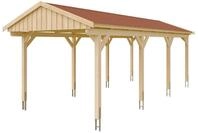 Skan Holz Fichtelberg - Satteldach Einzelcarport Breite 317 cm Gr. 2 - 317 x...
