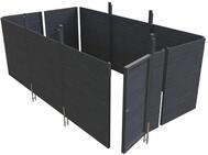 Skan Holz Abstellraum C6 f&uuml;r Carports - Profilschalung schiefergrau