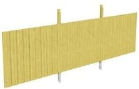 Skan Holz R&uuml;ckwand f&uuml;r Leimholz Doppel- Carport Deckelschalung Gr 1 farblich