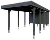 Skan Holz Carport Friesland Hybrid Set 12 314x708 cm inkl. Abstellraum Gr. 2 -...