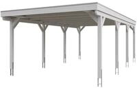 Skan Holz Grunewald - Flachdach Carport aus Leimholz Breite 427 cm Gr. 2 - 427...