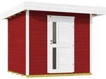 Weka Gartenhaus Designhaus 172 mit Vordach (50 cm) und Design-Einzelt&uuml;re...