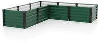 Vitavia Hochbeet Meta IN&OUT 401 M 185 x 185 cm 40 cm Seegrasgr&uuml;n mit schwarzen