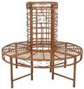 Garden Pleasure Deko Baumbank LARISSA &Oslash; 121 cm, Stahl Rost-Optik