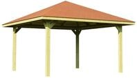 Weka Gartenoase 651 A - Sparset inkl. Schindeln 433 x 433 cm