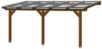 Skan Holz Terrassen&uuml;berdachung Bormio - Leimholz B 541 x T 400 cm (Gr&ouml;&szlig;e 8)