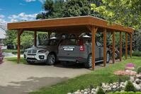 Skan Holz Friesland Doppelcarport - Breite 557 cm Nadelholz-Gr. 3 - 557 x 860...