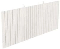 Skan Holz R&uuml;ckwand f&uuml;r Leimholz Doppel- Carports - Deckelschalung Gr. 2 wei&szlig;
