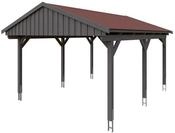 Skan Holz Fichtelberg - Satteldach Einzelcarport Breite 423 cm Gr. 1 - 423 x...