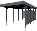 Skan Holz Carport Friesland Hybrid Set 11 314x555 cm inkl. R&uuml;ck- und...