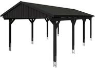 Skan Holz Fichtelberg - Satteldach Einzelcarport Breite 423 cm Gr. 2 - 423 x 808 cm