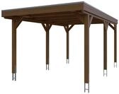 Skan Holz Grunewald - Flachdach Carport aus Leimholz Breite 321 cm Gr. 1 - 321 x 554