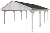 Skan Holz Fichtelberg - Satteldach Doppelcarport Breite 423 cm Gr. 2 - 618 x...