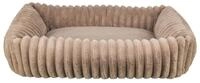 TRIXIE Bett Lonni, Cordpl&uuml;sch, eckig, 65 &times; 50 cm, hellbraun