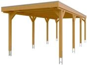 Skan Holz Grunewald - Flachdach Carport aus Leimholz Breite 321 cm Gr. 2 - 321...