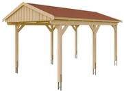 Skan Holz Fichtelberg - Satteldach Einzelcarport Breite 317 cm Gr. 1 - 317 x...