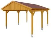 Skan Holz Fichtelberg - Satteldach Einzelcarport Breite 317 cm Gr. 1 - 423 x...
