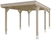 Skan Holz Grunewald - Flachdach Carport aus Leimholz Breite 321 cm Gr. 1 - 321...