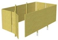 Skan Holz Abstellraum C6 f&uuml;r Carports - Profilschalungfarblich unbehandelt